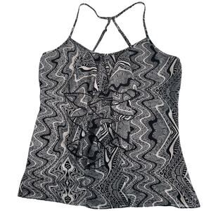 GUESS Sexy Adjustable Spaghetti Cami Tank Top Open Blouse SZ XS LAYERED FRONT